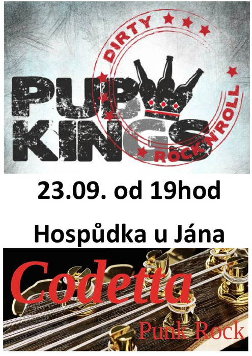 Plakát - Pub Kings + Codetta